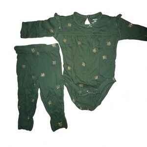 Carter's Forest Green Baby Outfit